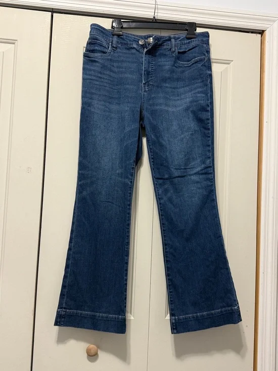 Kut from the Kloth Dark Blue Flare Jeans - Picture 1 of 6